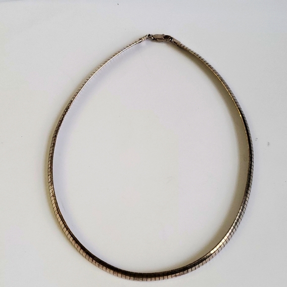 Sterling Silver 925 Omega Necklace